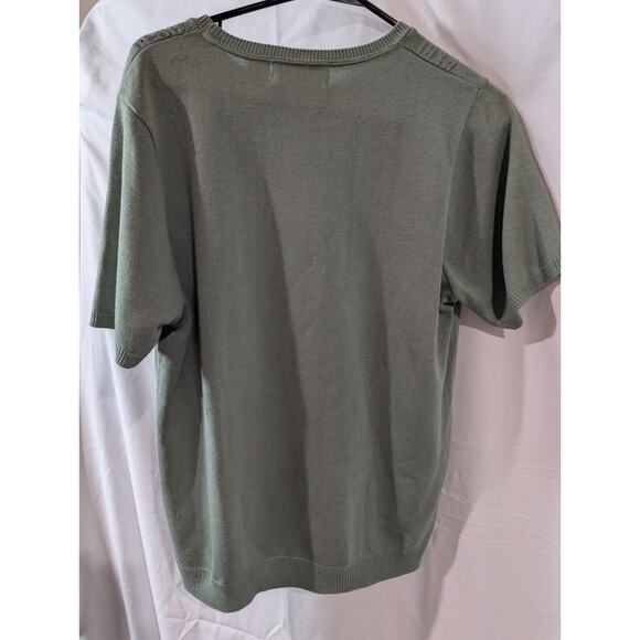 ALFRED DUNNER Women's Shirt Mint Green Sweater SHELL TOP Size Small Classic EUC - Picture 8 of 13